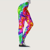psychedelische bloemen 5 leggings (Rechts)