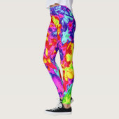 psychedelische bloemen 5 leggings (Links)