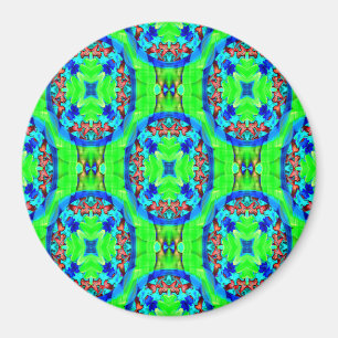 Psychedelische bloemen..... magneet