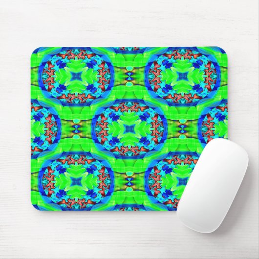 Psychedelische bloemen..... muismat (Met muis)