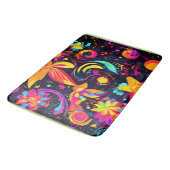 Psychedelische bloemenkosmos badmat (Gekanteld)