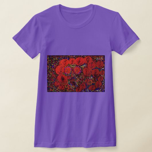 Psychedelische Bloemige Bug Meisje T-shirt (Laagn)
