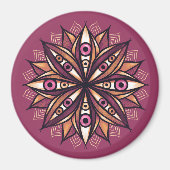 Psychedelische bloemkunst met trippy griezelige og magneet (Voorkant)