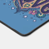 Psychedelische Boho Love Lettering met Bloemen Acc Bureaumat (Hoek)