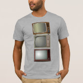 psychedelische bont geïnspireerd televisie T-shirt (Voorkant)