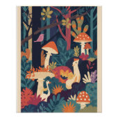 Psychedelische bosposter perfect poster (Voorkant)