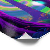 Psychedelische bosposter perfect poster (Hoek)