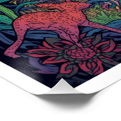 Psychedelische bosposter perfect poster (Hoek)