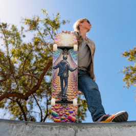 Psychedelische Brug Reis Skateboard