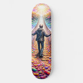 Psychedelische Brug Reis Skateboard (Voorkant)