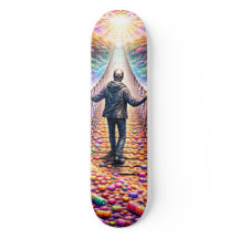 Psychedelische Brug Reis Skateboard