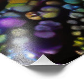 Psychedelische Bubble Burst Abstracte madeliefjes Foto Afdruk (Hoek)