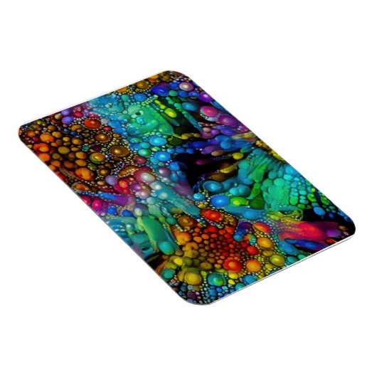 Psychedelische Bubble Burst Abstracte madeliefjes Magneet (Rechterzijde)