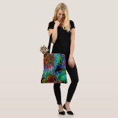 Psychedelische Bubble Burst Abstracte madeliefjes Tote Bag (Op model)