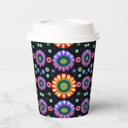 psychedelische burst papieren bekers (Links)