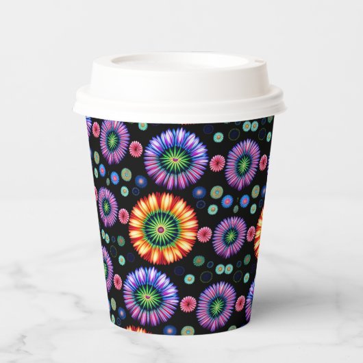 psychedelische burst papieren bekers (Voorkant)