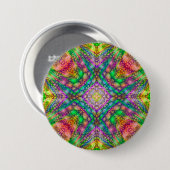 Psychedelische Buttonnen, vierkant of rond Ronde Button 7,6 Cm (Voorkant /achterkant)