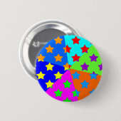 Psychedelische Candysterren Ronde Button 5,7 Cm (Voorkant /achterkant)