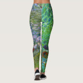 Psychedelische cellen donkere leggings (Achterkant)