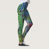 Psychedelische cellen donkere leggings (Rechts)