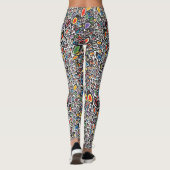 Psychedelische Cheetah Leggings (Achterkant)
