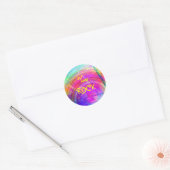 Psychedelische cirkel Sticker (Envelop)