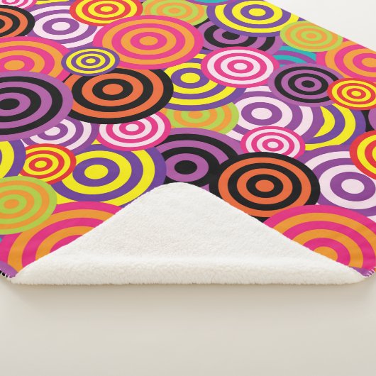 psychedelische cirkeldeken sherpa deken (3/4)
