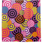 psychedelische cirkels douchegordijn (Voorkant)