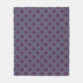 Psychedelische Cirkels Fleece Deken (Voorkant)