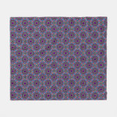 Psychedelische Cirkels Fleece Deken (Voorkant (Horizontaal))