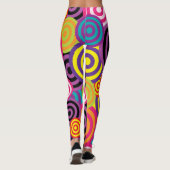psychedelische cirkels leggings (Achterkant)