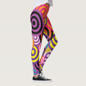psychedelische cirkels leggings (Rechts)