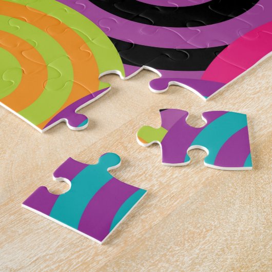 psychedelische cirkels puzzel (Zijkant)