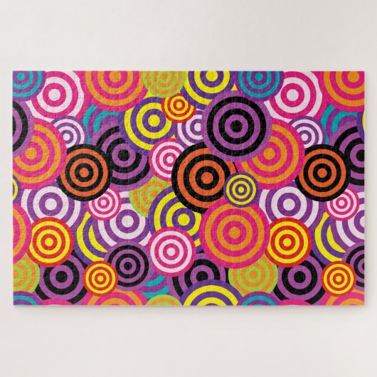 psychedelische cirkels puzzel (Horizontaal)