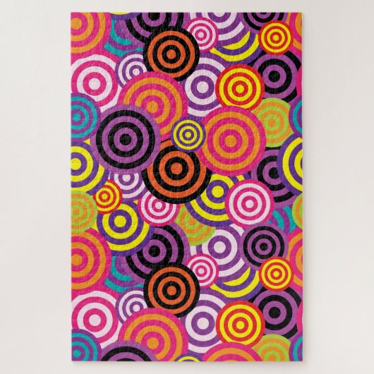 psychedelische cirkels puzzel (Verticaal)