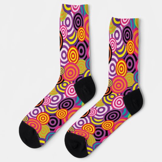 psychedelische cirkels sokken (Links)