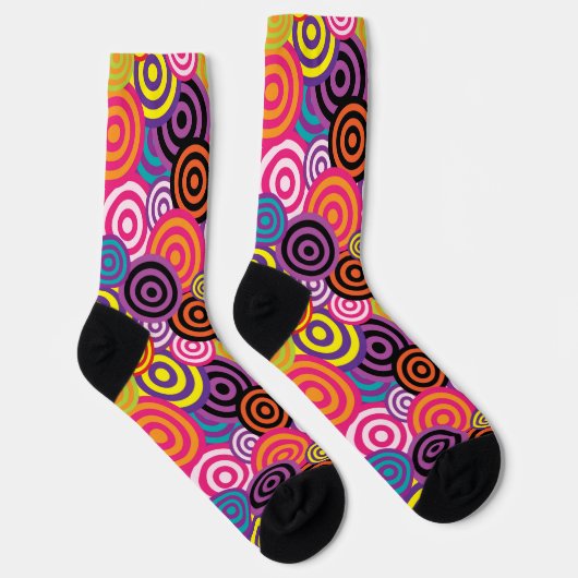 psychedelische cirkels sokken (Rechts)