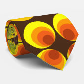 Psychedelische cirkels stropdas (Opgerold)