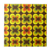 Psychedelische cirkels tegeltje (Voorkant)