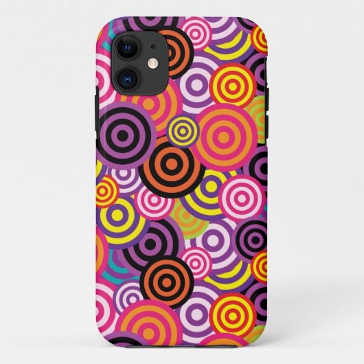 psychedelische cirkels telefoonkwestie Case-Mate iPhone case (Achterkant)