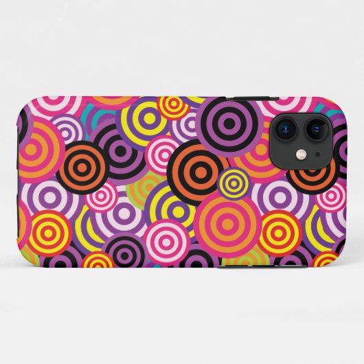 psychedelische cirkels telefoonkwestie Case-Mate iPhone case (Achterkant (horizontaal))