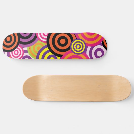 psychedelische cirkelskateboard persoonlijk skateboard (Horizontaal)