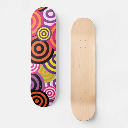psychedelische cirkelskateboard persoonlijk skateboard (Voorkant)