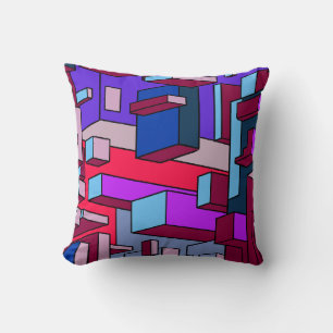 Psychedelische Colorway-Sierkussen Kussen