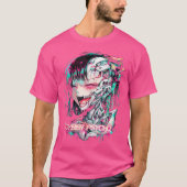 Psychedelische Cyberpunk Trippy Rainbow Cyber Psyc T-shirt (Voorkant)