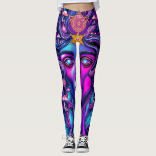 Psychedelische damesleggings leggings