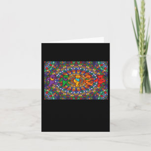 Psychedelische Dankbare Dansende Beren Gekleurde R Kaart