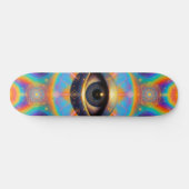Psychedelische Derde Oog Skateboard – Heilige Geom (Horizontaal)