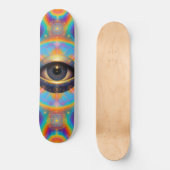 Psychedelische Derde Oog Skateboard – Heilige Geom (Voorkant)