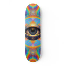 Psychedelische Derde Oog Skateboard – Heilige Geom